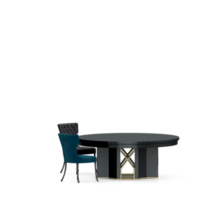 Isometric Table set front 3D render png