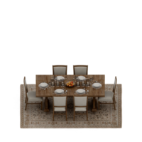 conjunto de mesa isométrica perspectiva 3d render png