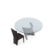 Isometric Table set Perspective 3D render png