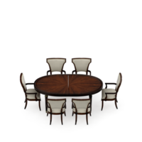 conjunto de mesa isométrica perspectiva 3d render png