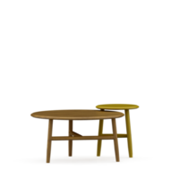 conjunto de mesa isométrica render 3d frontal png