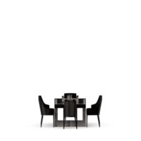 conjunto de mesa isométrica render 3d frontal png