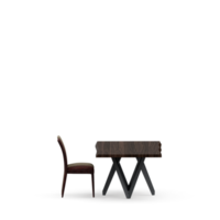 conjunto de mesa isométrica render 3d frontal png