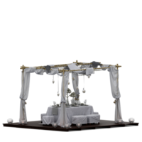 conjunto de mesa isométrica render 3d frontal png