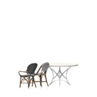 conjunto de mesa isométrica render 3d frontal png