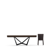 Isometric Table set front 3D render png