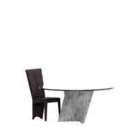 Isometric Table set front 3D render png