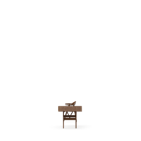 conjunto de mesa isométrica render 3d frontal png