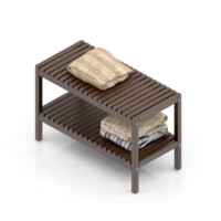 Isometric towels 3D isolated render png