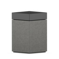 poubelles isométriques rendu 3d png