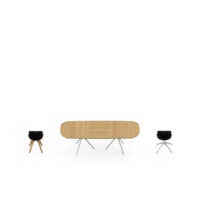 conjunto de mesa isométrica perspectiva 3d render png