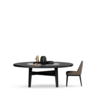 conjunto de mesa isométrica render 3d frontal png