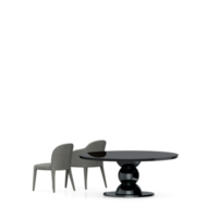 Isometric Table set front 3D render png