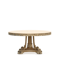 Isometric Table set front 3D render png