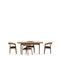 conjunto de mesa isométrica render 3d frontal png