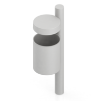 poubelles isométriques rendu 3d png