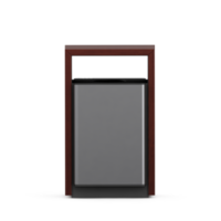 poubelles isométriques rendu 3d png