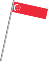 Singapur-Flaggensymbol png