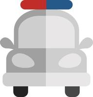 coche de policía, ilustración, vector sobre fondo blanco.