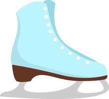 patinar sobre hielo, ilustración, vector sobre fondo blanco.