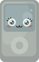 Cute mp3 , illustration, vector on white background