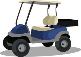 Golf cart, illustration, vector on white background