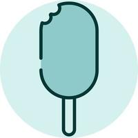 Ice cream on stick, illustration, vector on a white background.