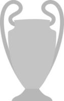 Copa de campeonato de fútbol, ilustración, vector sobre fondo blanco.
