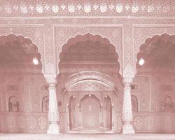 puertas del palacio real en jaipur, india foto