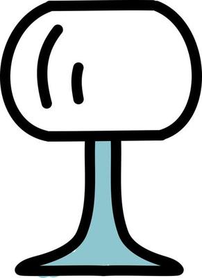Round lamp, illustration, on a white background.