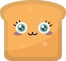 Cute toast , illustration, vector on white background