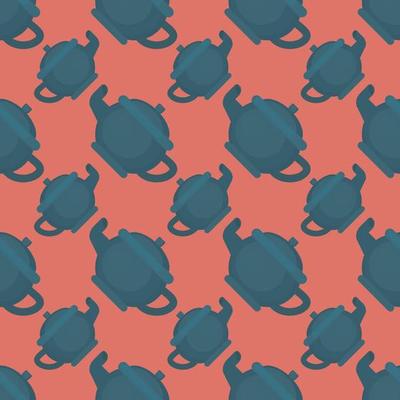 Kettle pattern , illustration, vector on white background