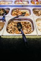 Buffet with various food at a Chinese restaurant photo