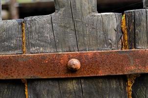 Old wooden fence. photo