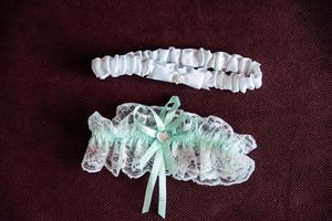 bridal garter bridal garter on leg photo