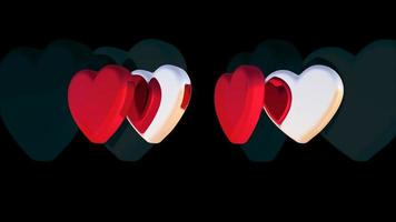 3D Rendering Romantic Heart Background photo