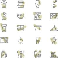 Home appliances, illustration, vector on a white background.