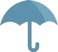Blue umbrella, illustration, vector on a white background.