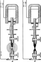 Carbon Arc Lighting, vintage illustration. vector