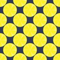 Lemons flat pattern, illustration, vector on white background