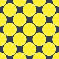 Lemons flat pattern, illustration, vector on white background
