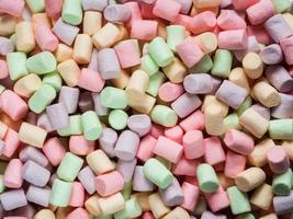 colorful marshmallows candy for background uses photo