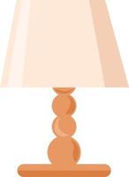 Table lamp, illustration, vector on white background.