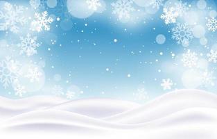 Winter Christmas Snow Background vector