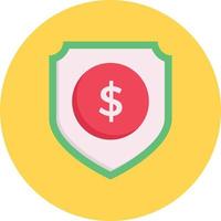 dollar shield vector illustration on a background.Premium quality symbols.vector icons for concept and graphic design.