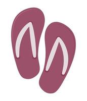 icono de chanclas vector