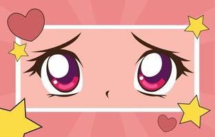 anime female eyes 10425167 Vector Art at Vecteezy