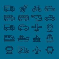 linear transport style vector