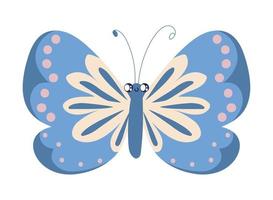 butterfly bug cartoon vector