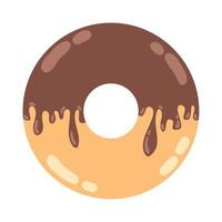 cocoa chocolate donut vector